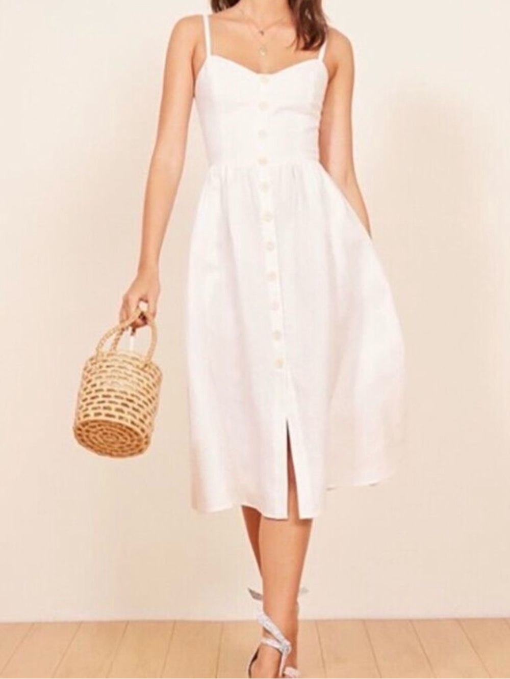 Reformation Thelma 100% Linen Dress